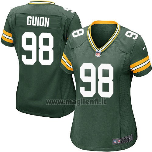 Maglia NFL Game Donna Green Bay Packers Guion Verde Militar